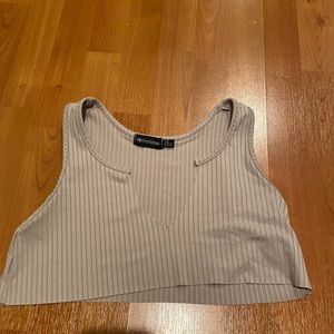 PrettyLittleThing ribbed crop top